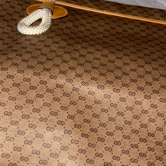 **Non-Authenticated** Vintage Gucci GG Canvas Leather Dual Braided Rope Handles - Picture 9 of 13